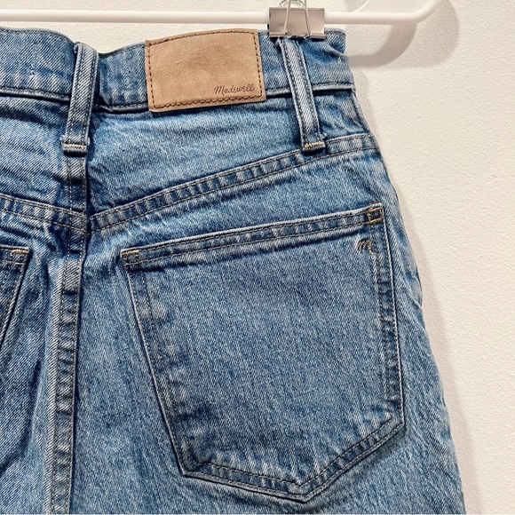 MADEWELL The Perfect Vintage Wide-Leg Crop Jean in Medium/Dark Wash - Size 23 - Picture 5 of 11